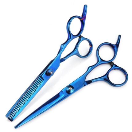 전문가용 6인치 미용 가위 1세트(블루) / 헤어 고급 이발사 미용사