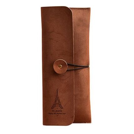 미용 스웨이드 가죽 케이스(커피색) / 보관백 수납 가방 정리 헤어컷